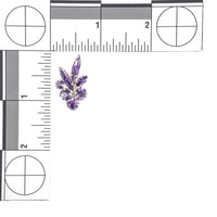 SHERMAN Clips - Purple Rhinestone