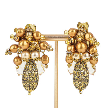 CHAMELEON Bronze Bead Cluster Clips