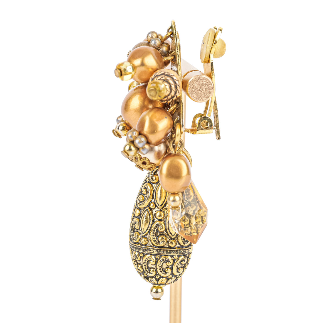 CHAMELEON Bronze Bead Cluster Clips