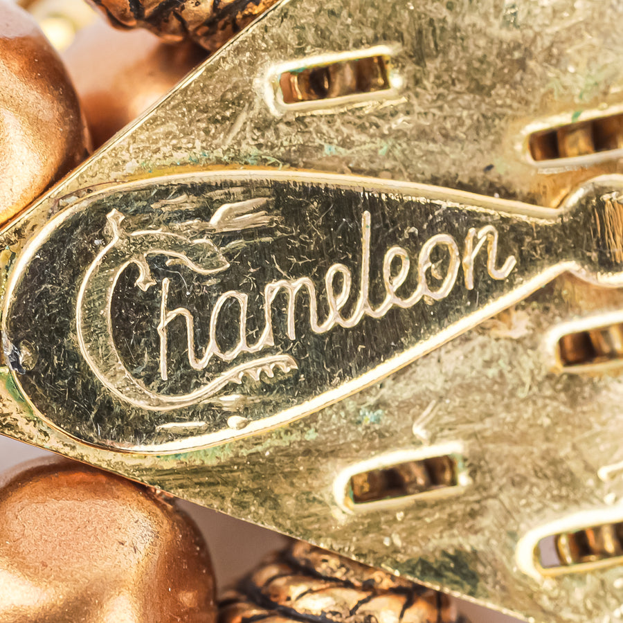 CHAMELEON Bronze Bead Cluster Clips