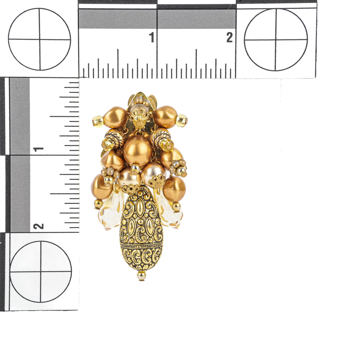 CHAMELEON Bronze Bead Cluster Clips
