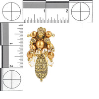 CHAMELEON Bronze Bead Cluster Clips