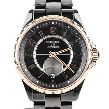 CHANEL J12 H3838 Gold Tone Black Ceramic Watch