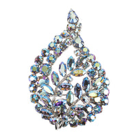 SHERMAN Brooch And Clips Set - Blue Branches