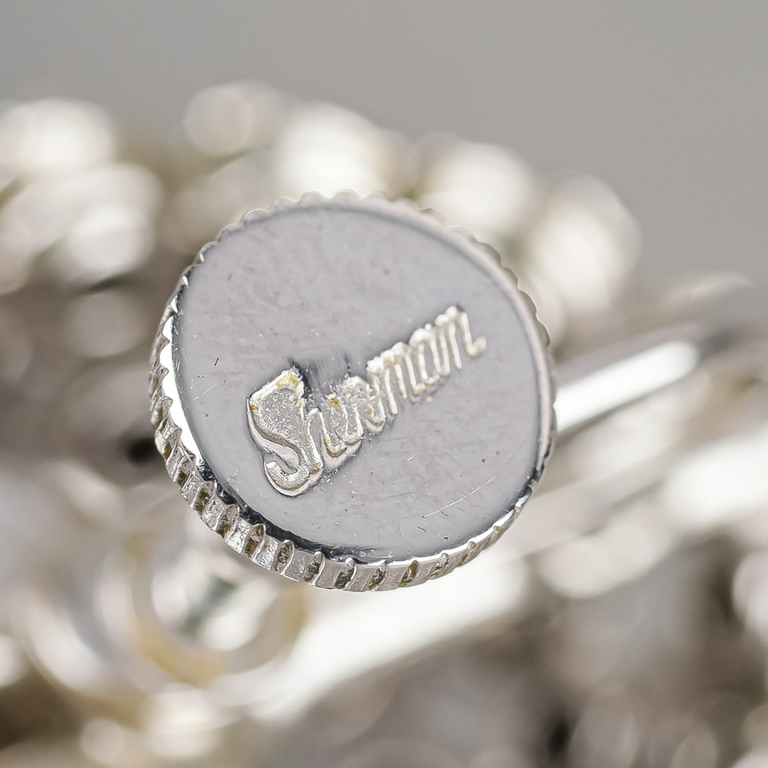 SHERMAN Silver-Tone Pink Rhinestones Earrings