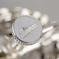 SHERMAN Silver-Tone Pink Rhinestones Earrings