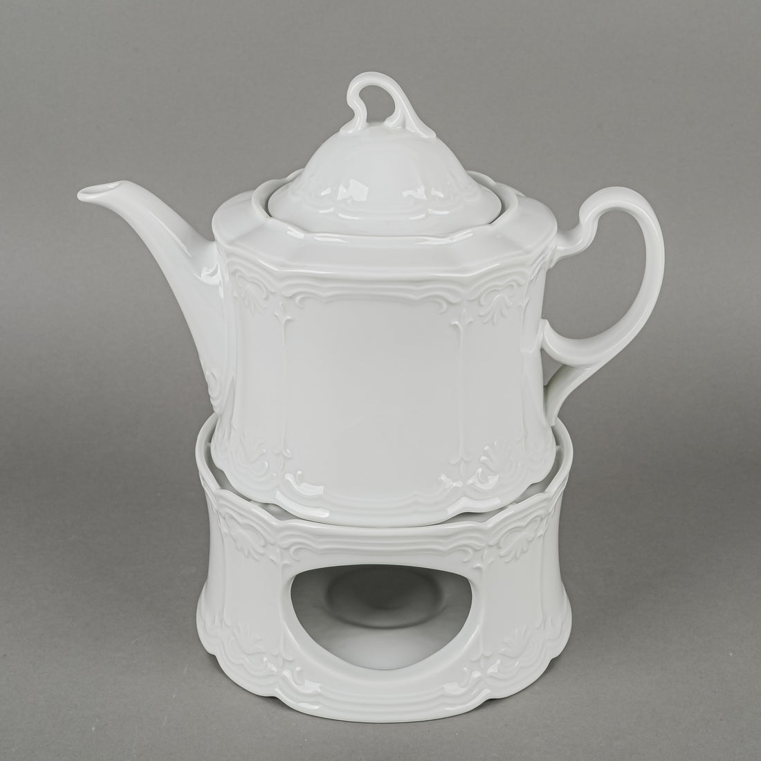 SELTMANN WEIDEN Julia Teapot With Lid And Warming Stand - 3 Pieces