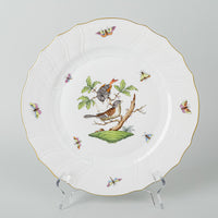 HEREND Rothchild Bird Dinner Plates 1524 Set Of 6