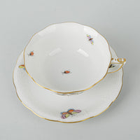 HEREND Rothchild Bird Cup & Saucer 734