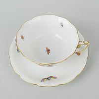 HEREND Rothchild Bird Cup & Saucer 734