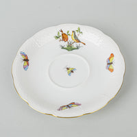 HEREND Rothchild Bird Cup & Saucer 734