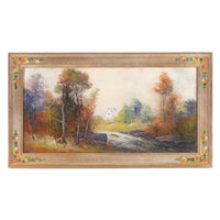 Unknown Artist - Landscape With House - Pastels On Paper