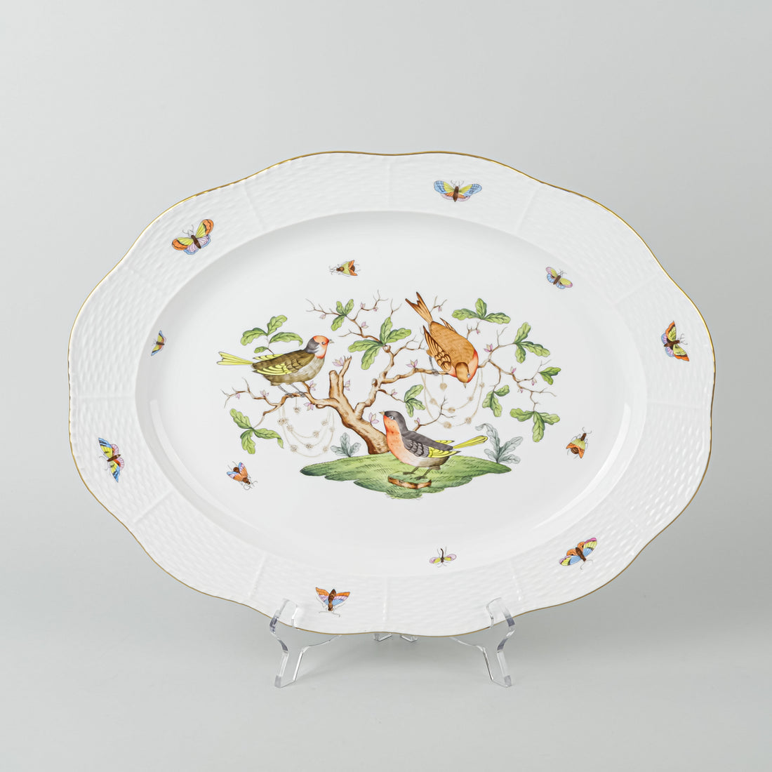 HEREND Rothchild Bird Platter 101