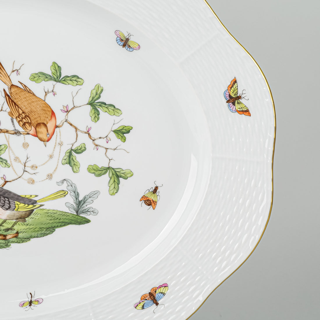 HEREND Rothchild Bird Platter 101