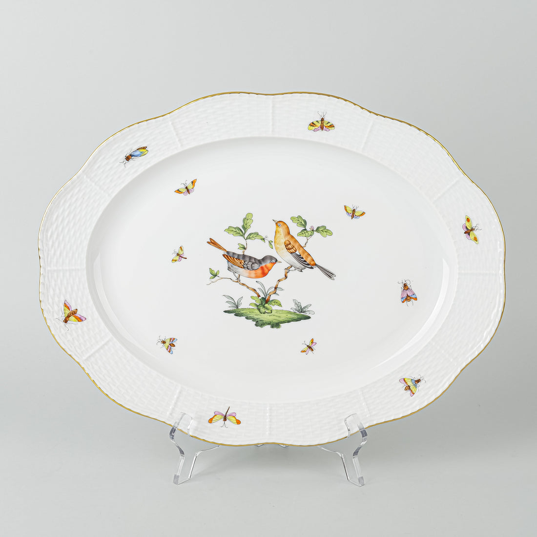 HEREND Rothchild Bird Platter 102