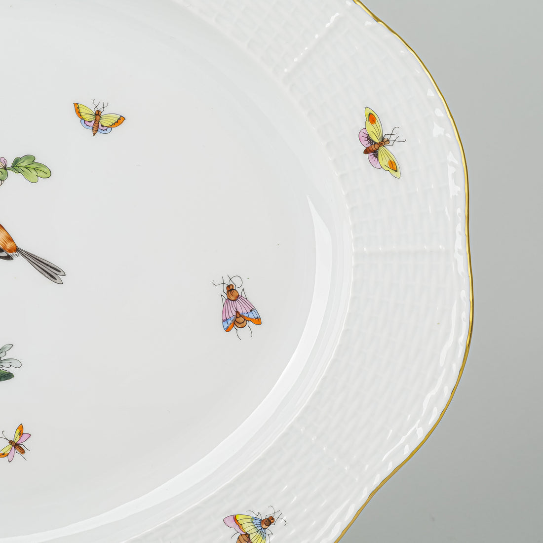 HEREND Rothchild Bird Platter 102
