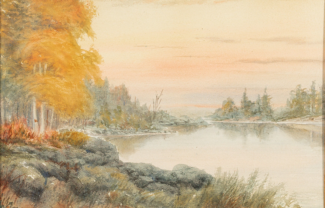 Unknown Artist - Landscape With Trees And Water