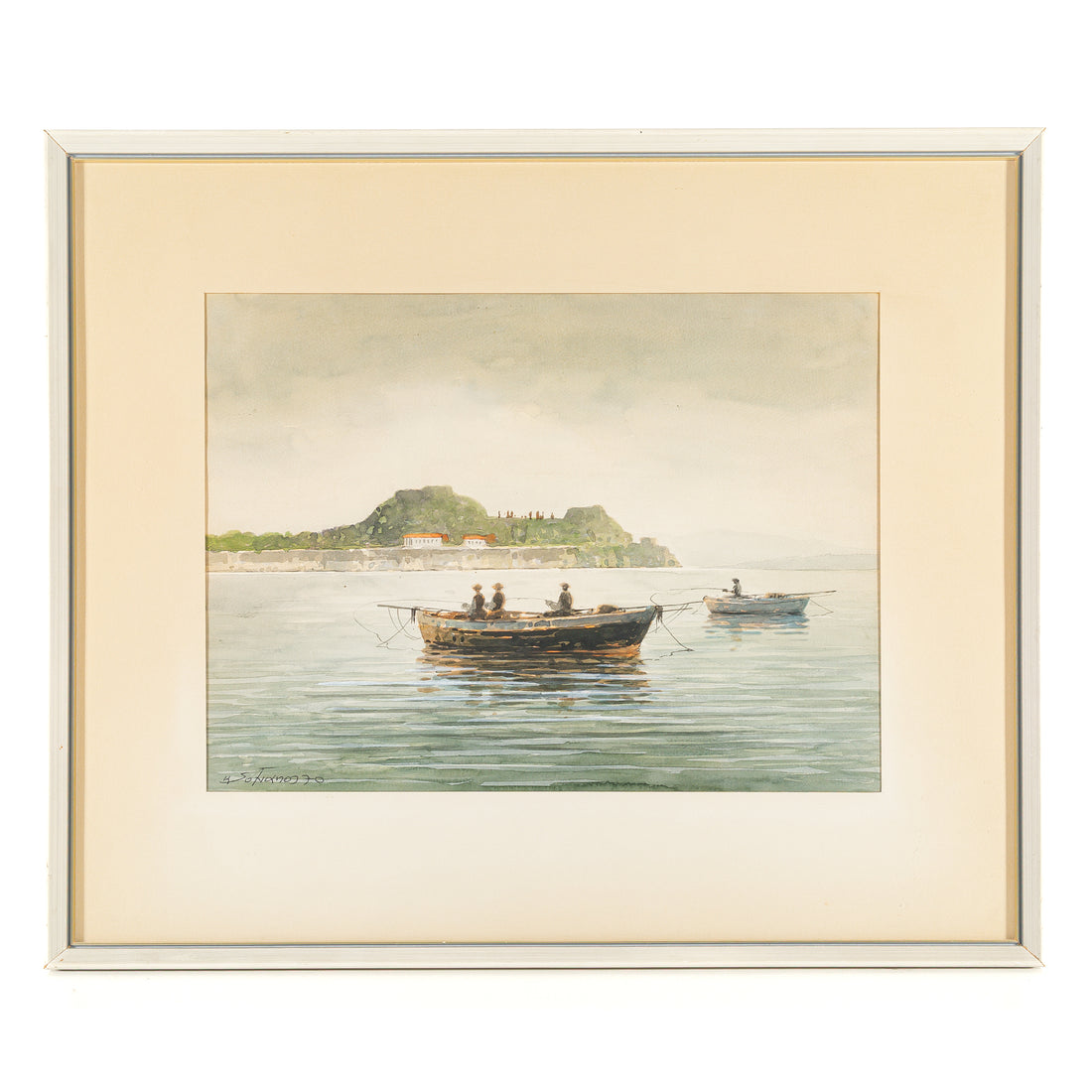 Unknown Artist - Fishing Boats on Still Waters