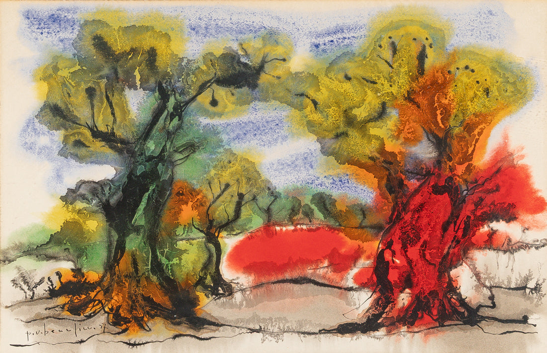 Paul Vanier Beaulieu (Canadian 1910-1996) "Paysage Du Midi"
