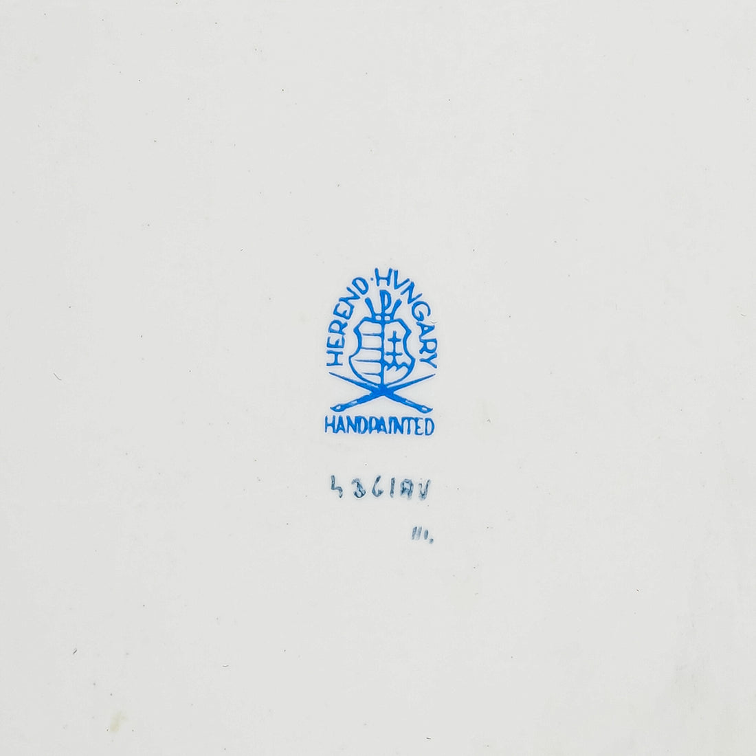 HEREND Chinese Bouquet Green Sandwich Tray 436