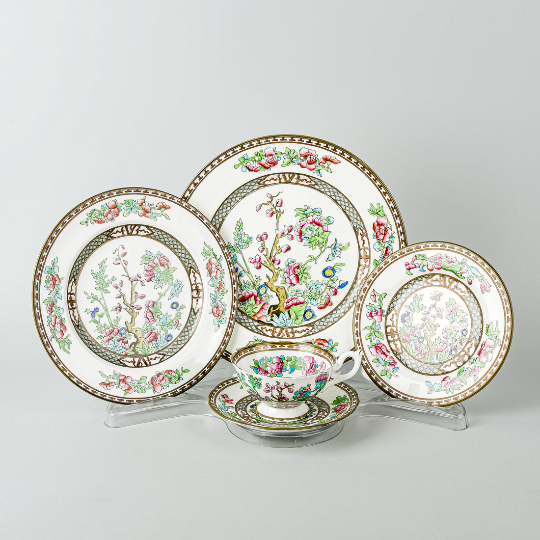 COALPORT Indian Tree Smooth Edge 46 Pieces
