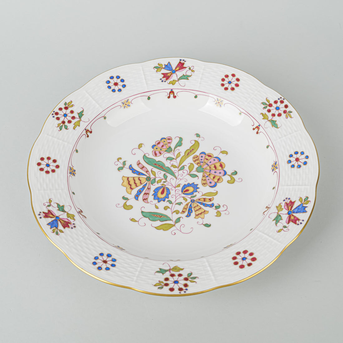 HEREND Motif Hongrois Grand Soup Plates Set of 4