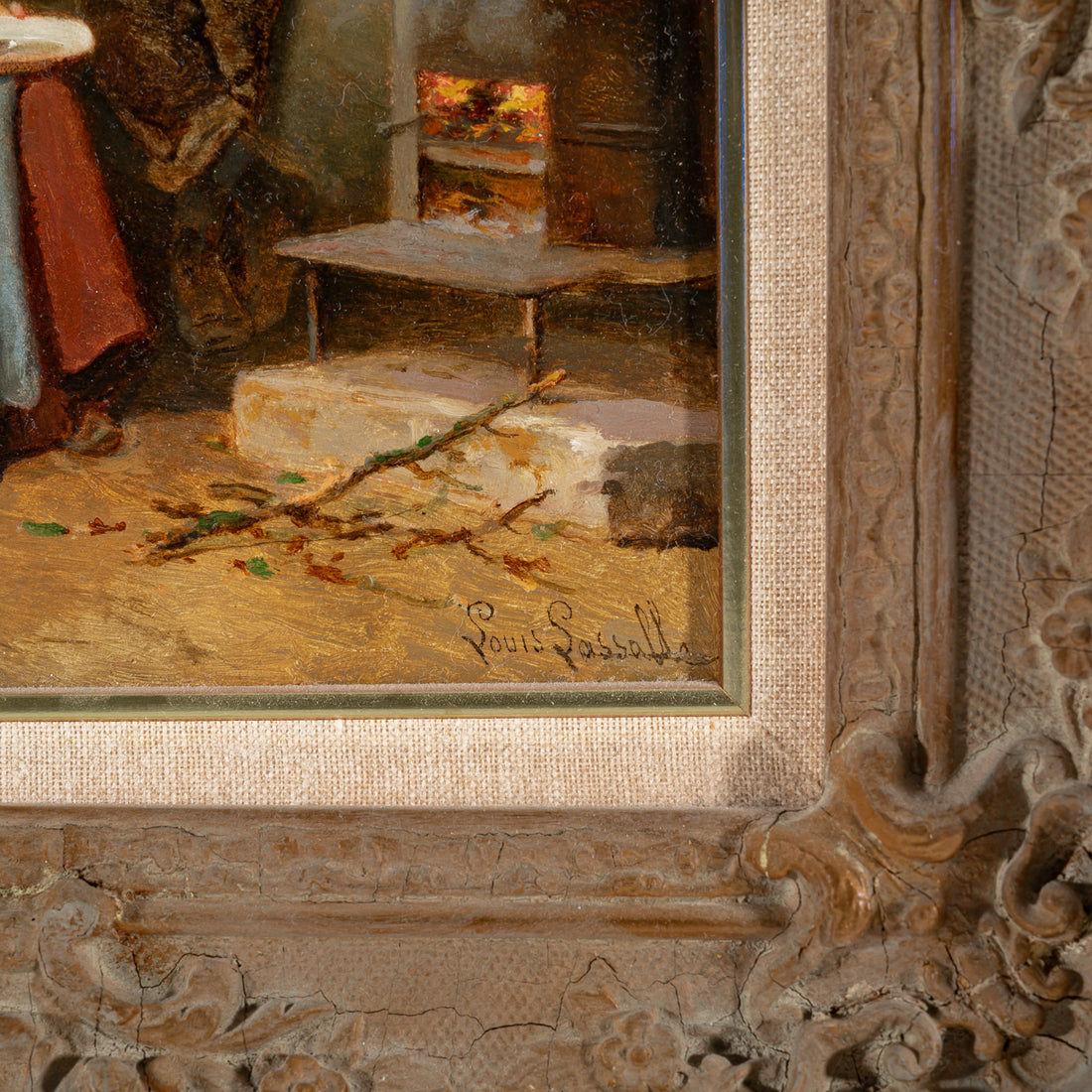 Louis Lassalle (French 1808-1885) Children With Cat