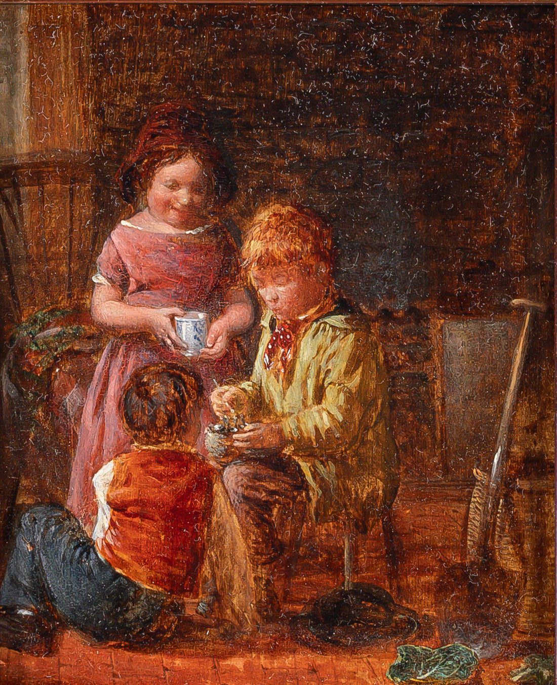After William Hemsley (British 1809-1906) Three Children