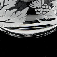 CHRISTOFLE Orangery Frosted Crystal Vase