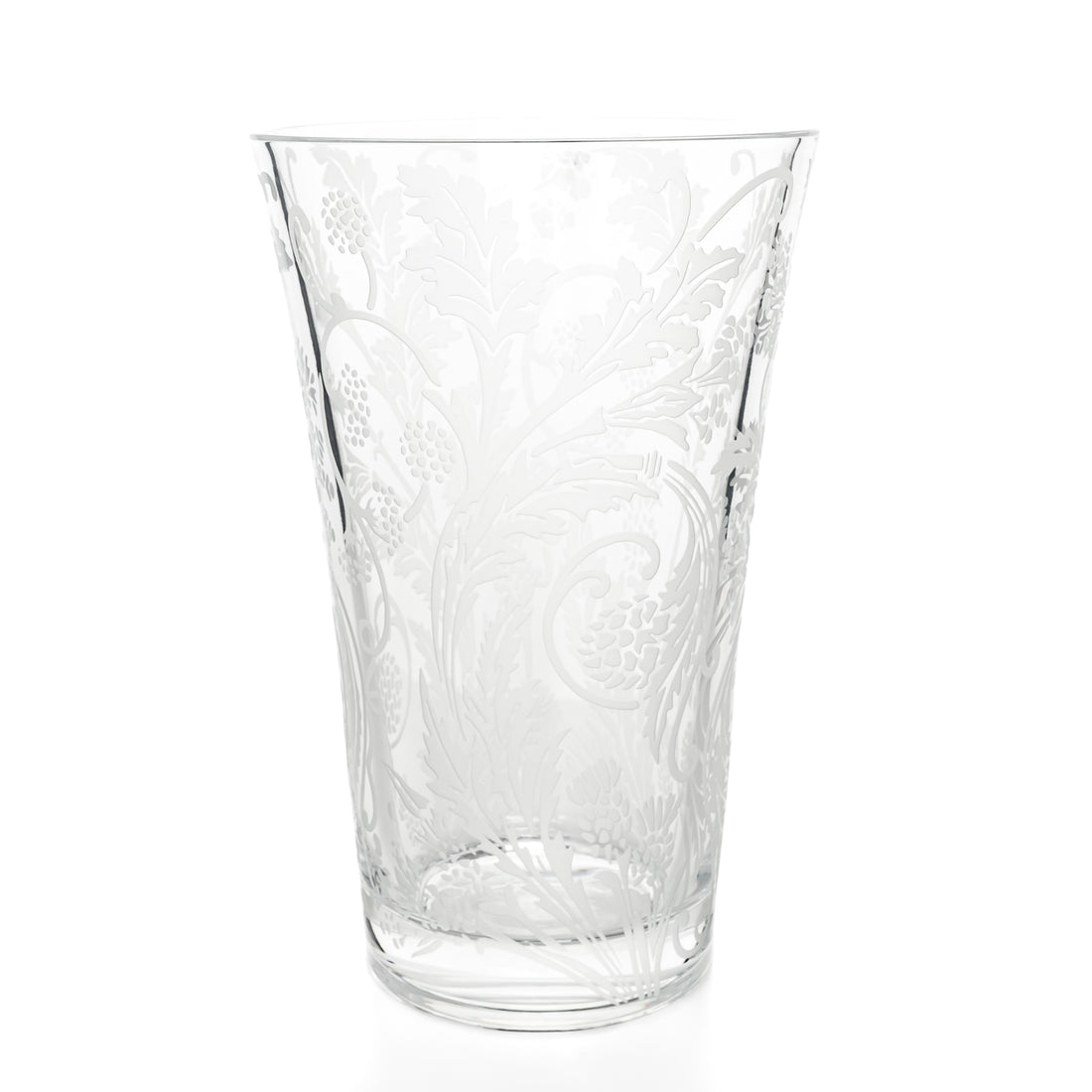 CHRISTOFLE Orangery Frosted Crystal Vase