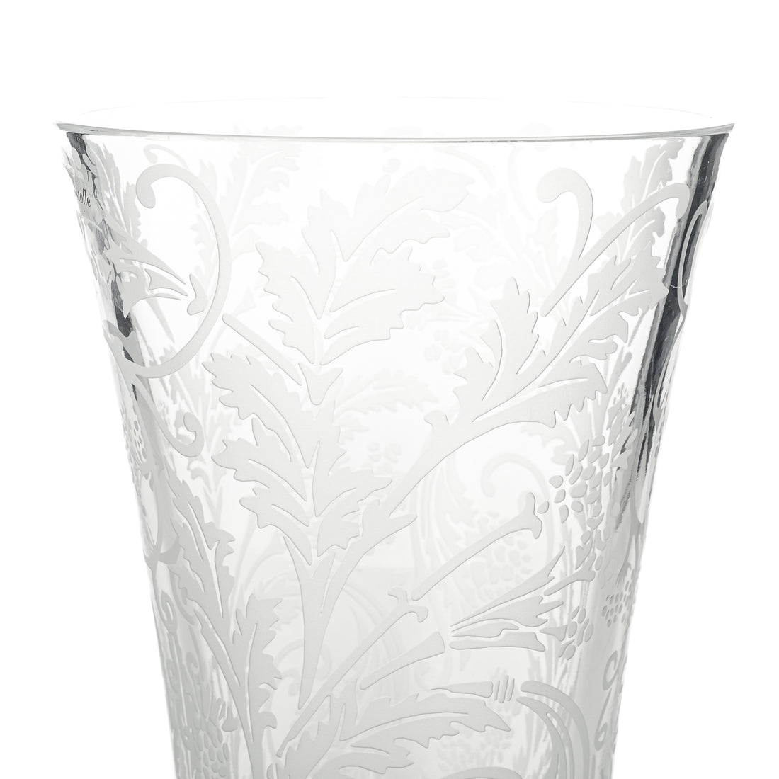 CHRISTOFLE Orangery Frosted Crystal Vase