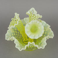 FENTON Hobnail Topaz Opalescent Glass Epregne 4pcs
