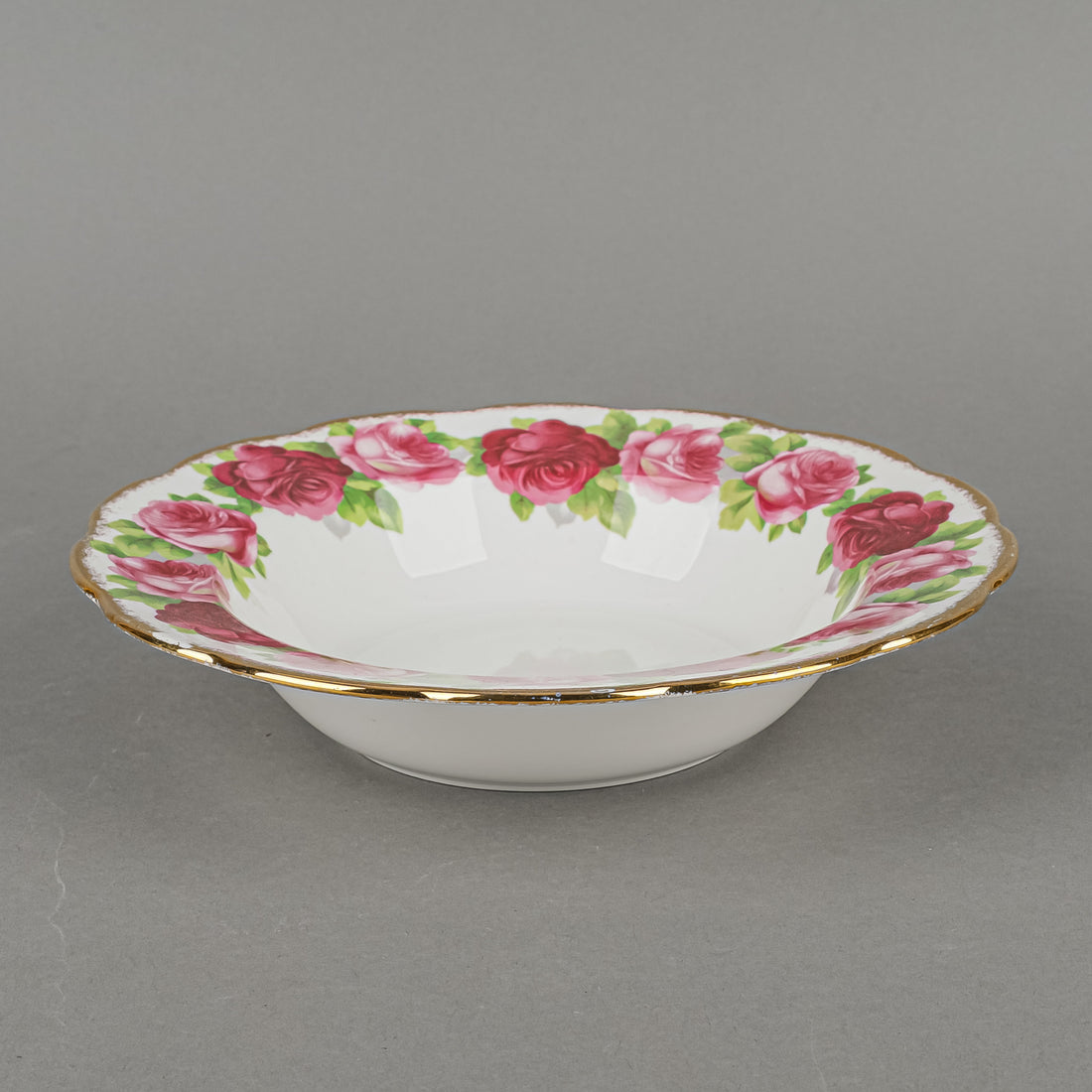 ROYAL ALBERT Old English Rose Soup Plates Set Of 6