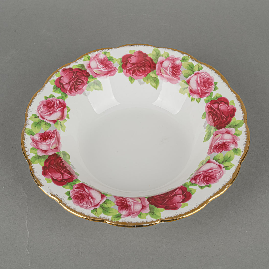 ROYAL ALBERT Old English Rose Soup Plates Set Of 6