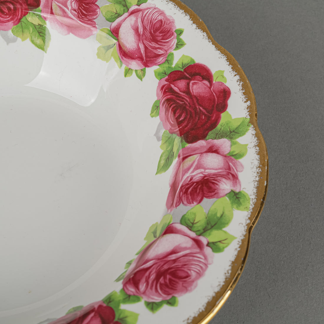 ROYAL ALBERT Old English Rose Soup Plates Set Of 6