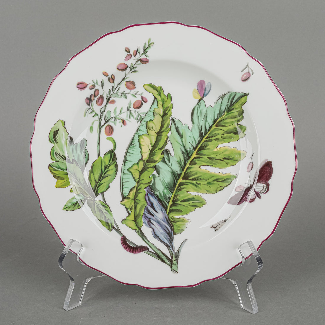 VISTA ALEGRE MOTTAHEDEH Sloane Chelsea Floral Plates Set of 4