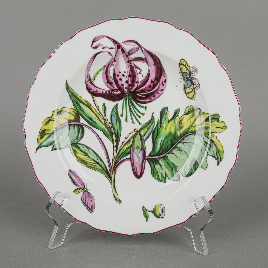 VISTA ALEGRE MOTTAHEDEH Sloane Chelsea Floral Plates Set of 4