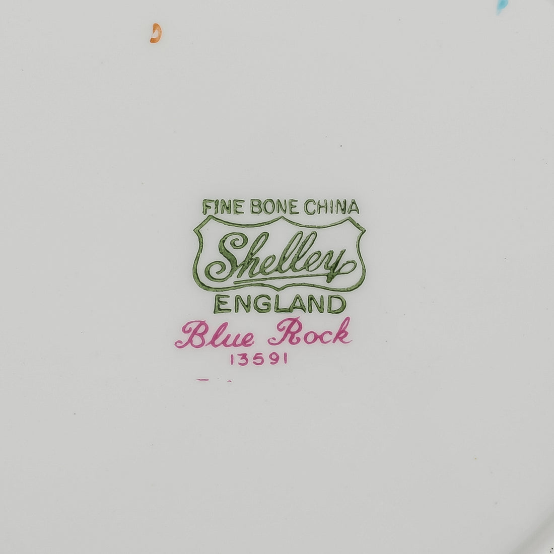 SHELLEY Blue Rock Soup Plates Set Of 6