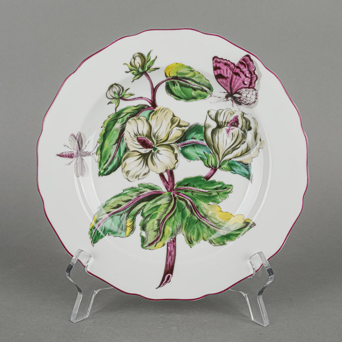 VISTA ALEGRE MOTTAHEDEH Sloane Chelsea Floral Plates Set of 4