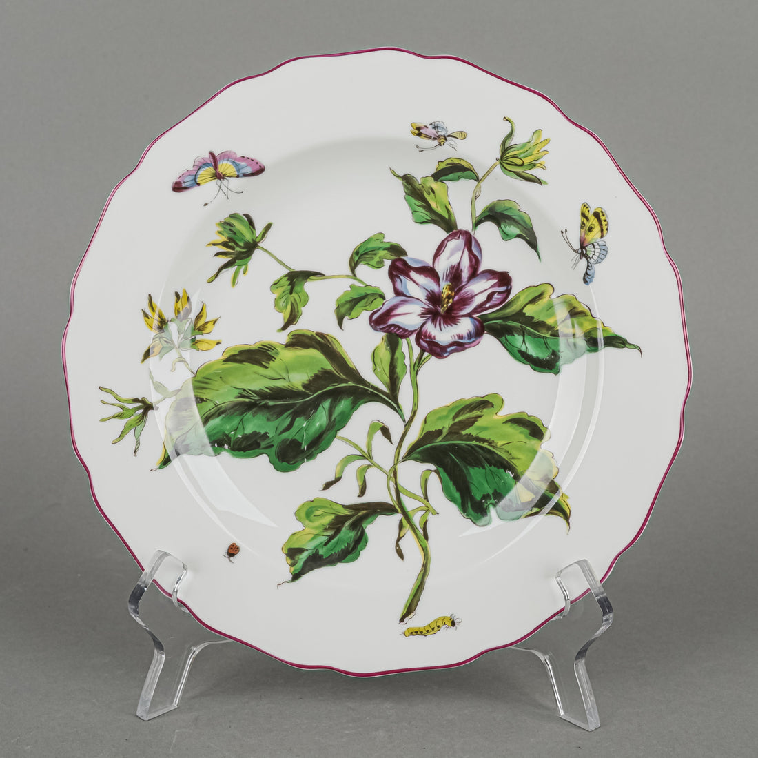 VISTA ALEGRE MOTTAHEDEH Sloane Chelsea Floral Plates Set of 4