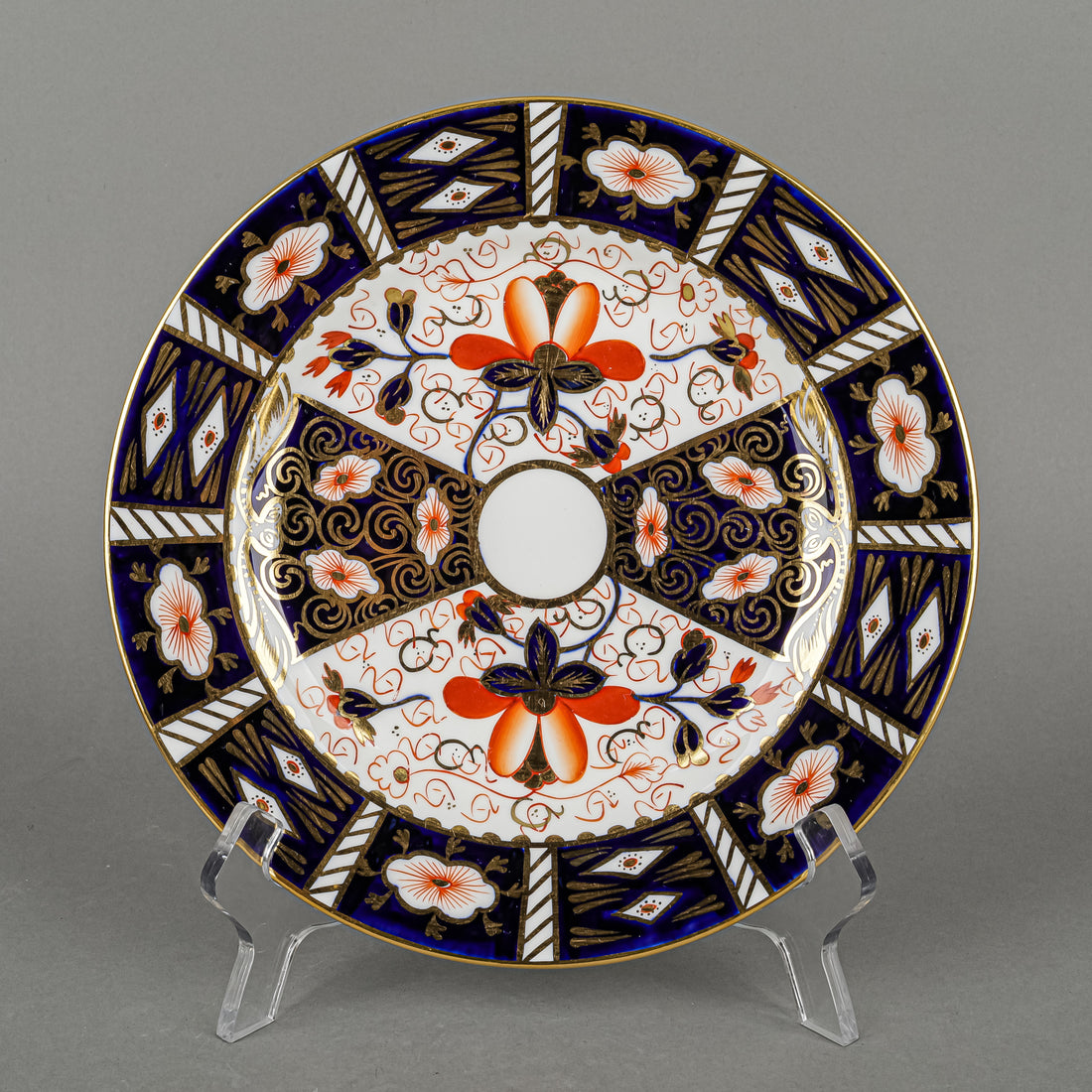 ROYAL CROWN DERBY Traditional Imari 2451 Salad/Dessert Plates Set Of 6