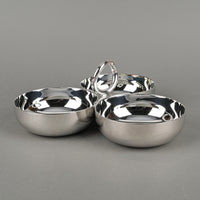 CHRISTOFLE Vertigo Silver Plate Three Section Divided Server