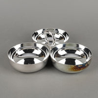 CHRISTOFLE Vertigo Silver Plate Three Section Divided Server