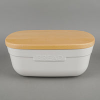 EMILE HENRY Grand Cru Bread Box w/Cutting Board Clay 14x9"