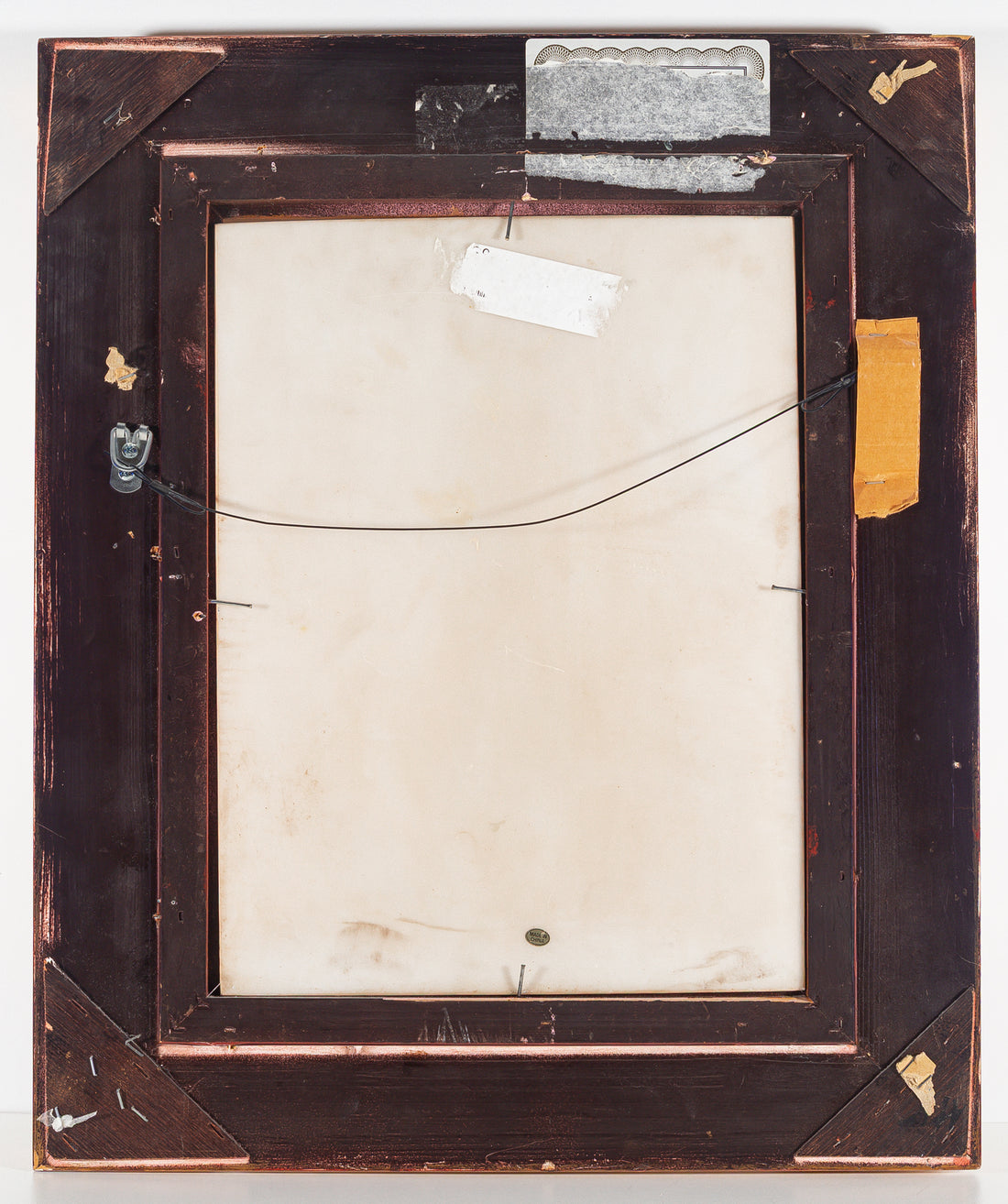 Framed Faux-Marble Bas Relief