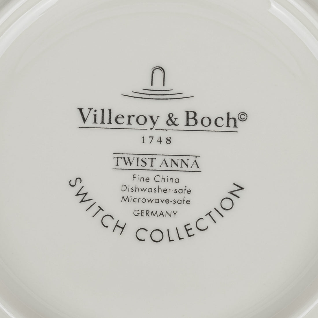 VILLEROY AND BOCH Twist Anna Cup & Saucers Set Of 4 - 8 Pieces
