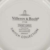 VILLEROY AND BOCH Twist Anna Cup & Saucers Set Of 4 - 8 Pieces