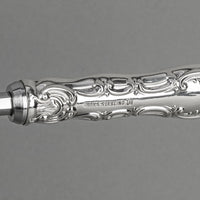 BIRKS Pompadour Sterling Handle Stainless Steel Cake Breaker