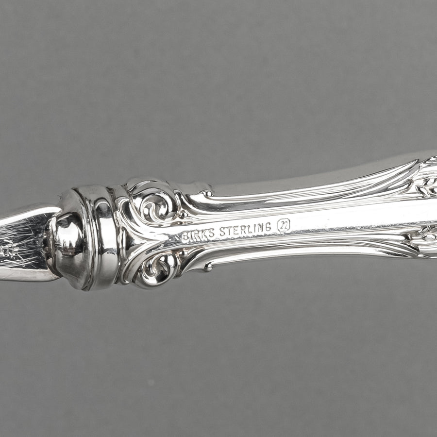 BIRKS Laurentian Sterling Handle Silverplate Serving Fork