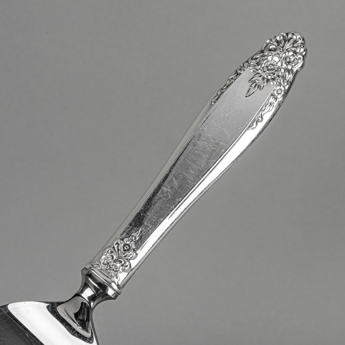 INTERNATIONAL SILVER Prelude Sterling Handle Stainless Steel Dessert Server